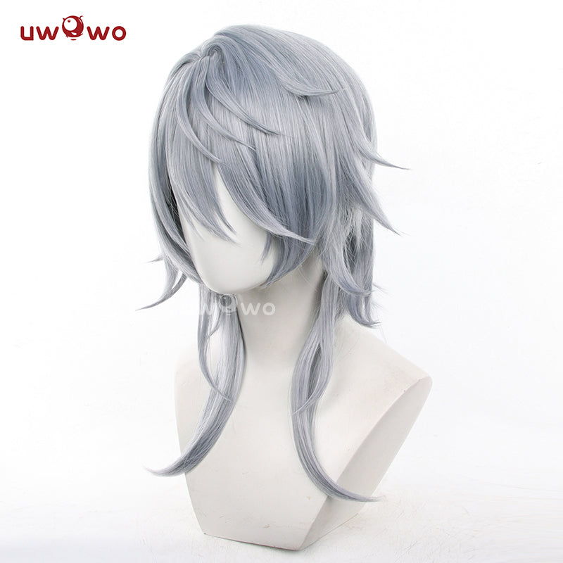 【Pre-sale】Uwowo Honkai: Star Rail Sunday Harmony Cosplay Wig Middle Grey Blue Hair