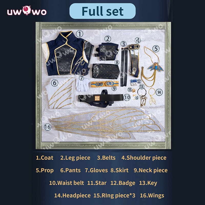 Uwowo Collab Series: Game Identity V Prisoner Luca Balsa Winter Cicada Cosplay Costume