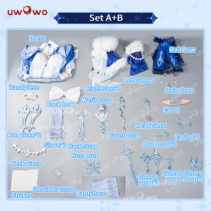 SEP PRESALE Uwowo Genshin Impact Tsaritsa Anastasya Snezhnaya Queen Cryo Archon Cosplay Costume S-XXXL