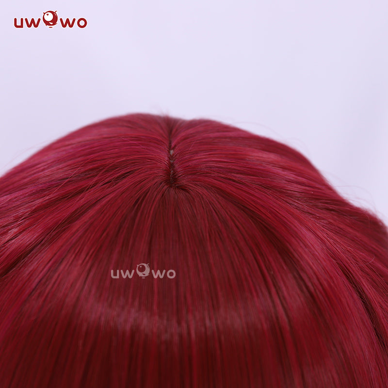 【Pre-sale】Uwowo League of Legends/LOL: Foxfire Ahri 2023 ASU Cosplay Wig Long Wine Hair With Ears