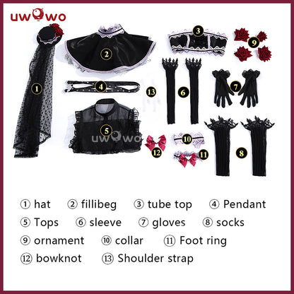 Uwowo Collab Series: Anime Love Live! School Idol Festival Maki Nishikino Halloween Cosplay Costume
