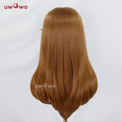 Uwowo Game Fox Cosplay Wig Long Brown Hair With Ears