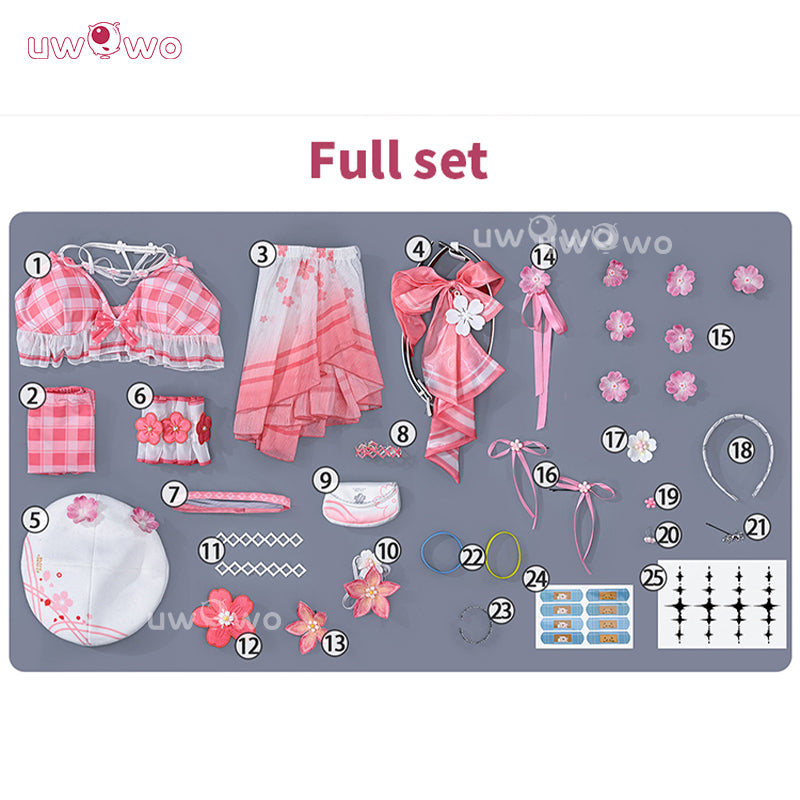 Uwowo Collab Series: Deluxe Chisa Peach Parfait Swimsuit Wuthering Waves WUWA Cosplay Costume S-XL
