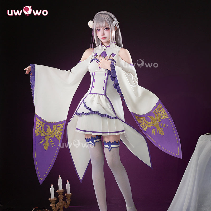 Uwowo Collab Series: Anime Zero Emilia Cosplay Cosutme XS-XL