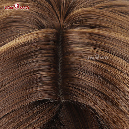 Uwowo Honkai: Star Rail Welt Cosplay Wig Short Brown Hair