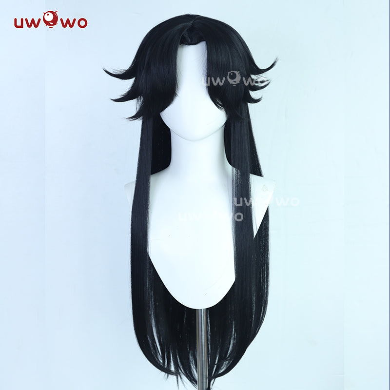 【Pre-sale】Uwowo Collab Series: Genshin Impact Fatui Harbingers Il Capitano The Captain Natlan Cosplay Long Black Hair