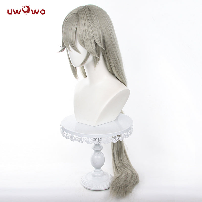 Uwowo Game Zenless Zone Zero/ZZZ Rina Alexandrina Maid Cosplay Wig Long Grey Hair