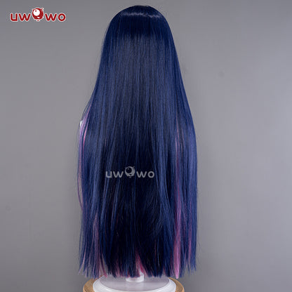 Uwowo Anime Panty & Stocking with Garterbelt Cosplay Wig Stocking·Anarchy Blue And Pink Long Hair