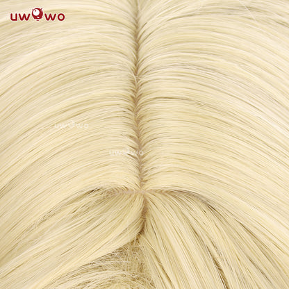 Uwowo Genshin Impact Fontaine Freminet Cosplay Wig Yellow Short Hair