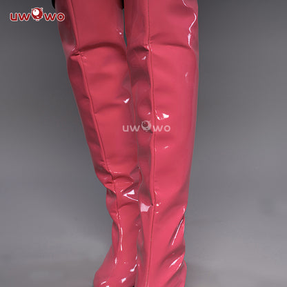 Uwowo Anime Oshi no Ko Cosplay Hoshino Ai Cosplay Shoes Rose Pink Boots