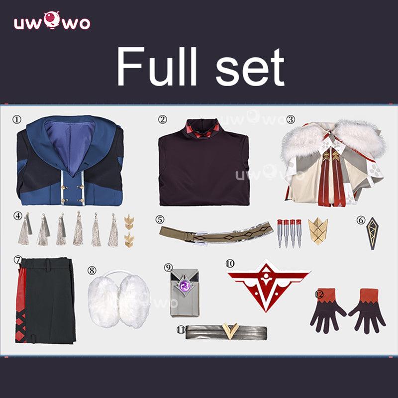 Uwowo Collab Series: Genshin Impact Snezhnaya Alyosha Cosplay Costume Size S-3XL