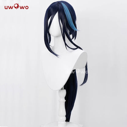 Uwowo Game Genshin Impact Fontaine Clorinde Wig Long Dark Blue Hair