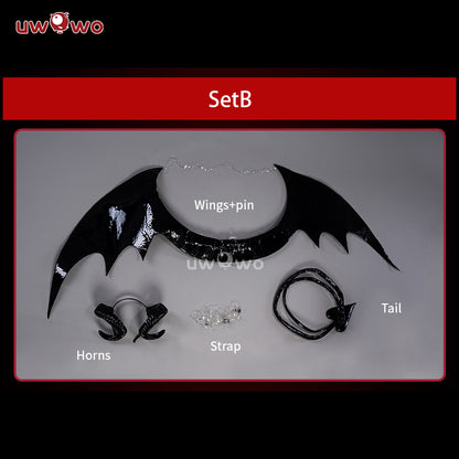 S-3XL Uwowo Azur Lane KMS Hindenburg Iron Blood Sheer Black Sheer Halloween Cosplay Costume