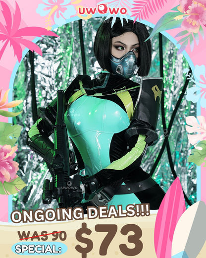 INSTOCK S-3XL Uwowo Valorant Viper Plugsuit Bodysuit Cosplay Costume