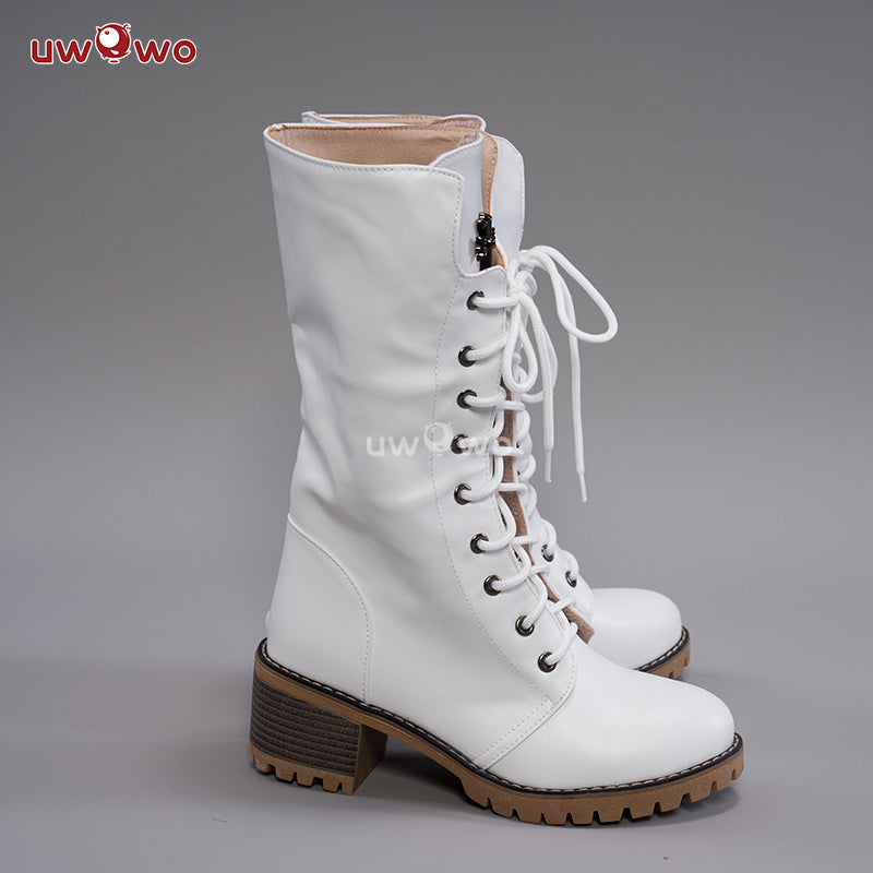 Uwowo Cosplay Shoes Tsuyuri Kanawo Costume Shoes White Boots