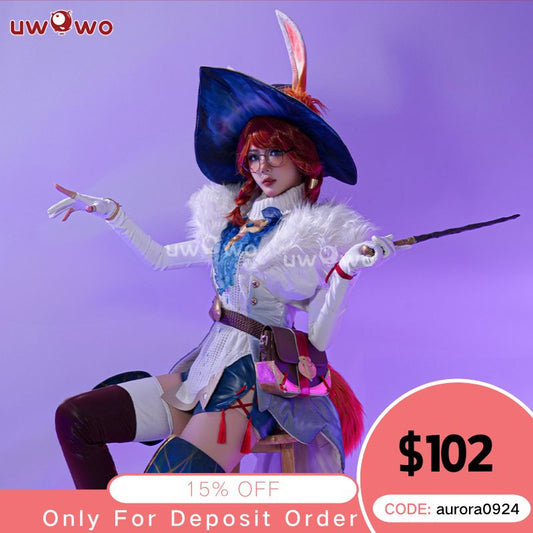 【Pre-sale】Uwowo League of Legends/LOL: Aurora Witch Bunny Champion Cosplay Costume