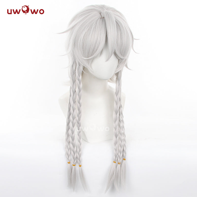 Uwowo Game Identity V Ithaqua Night Watch Morningstar Cosplay Wig Long Silver Hair