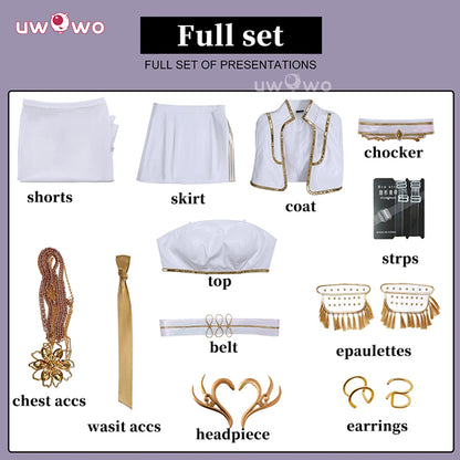 Uwowo Collab Series: Kpop Huntrix White Cosplay Costume XS-3XL