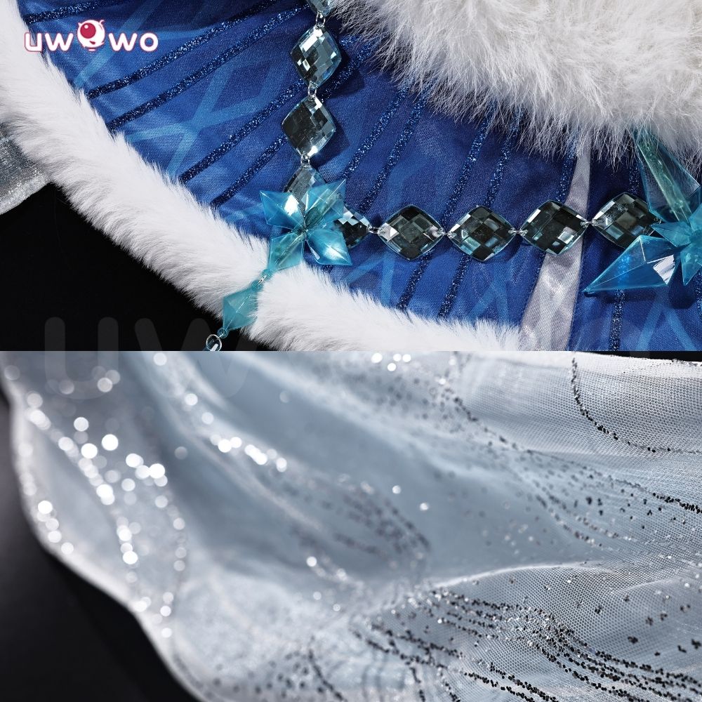 Uwowo Collab Series: Genshin Impact Tsaritsa Anastasya Snezhnaya Queen Cryo Archon Cosplay Costume XS-2XL