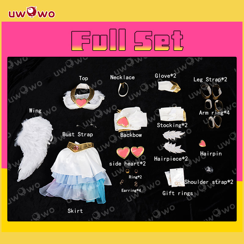 【Pre-sale】Uwowo Anime New Panty & Stocking with Garterbelt Panty Angel Cosplay Costume S-3XL