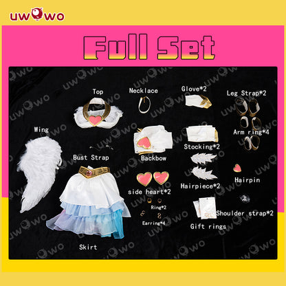 Uwowo Anime New Panty & Stocking with Garterbelt Panty Angel Cosplay Costume S-3XL