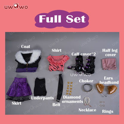 S-3XL INSTOCK Uwowo Clawdeen Wolf G1 Dress Halloween Cosplay Costume