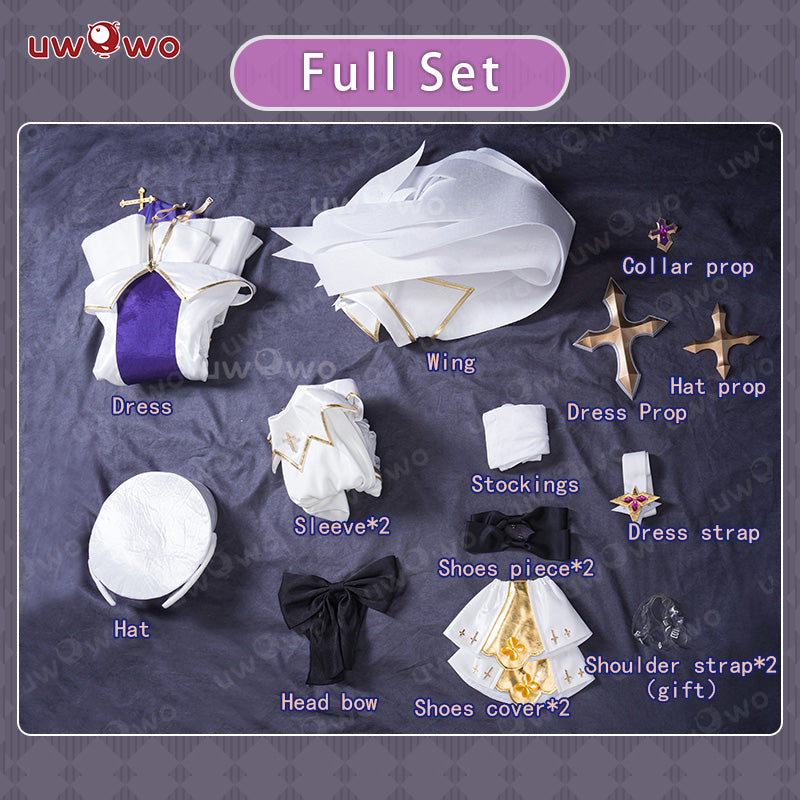 【In Stock】Uwowo Azur Lane Unicorn Snow White Guardian Angel Cosplay Costume