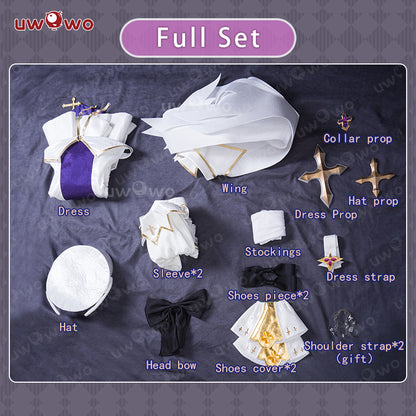 【Clearance Sale】[Last Batch]【In Stock】Uwowo Azur Lane Unicorn Snow White Guardian Angel Cosplay Costume