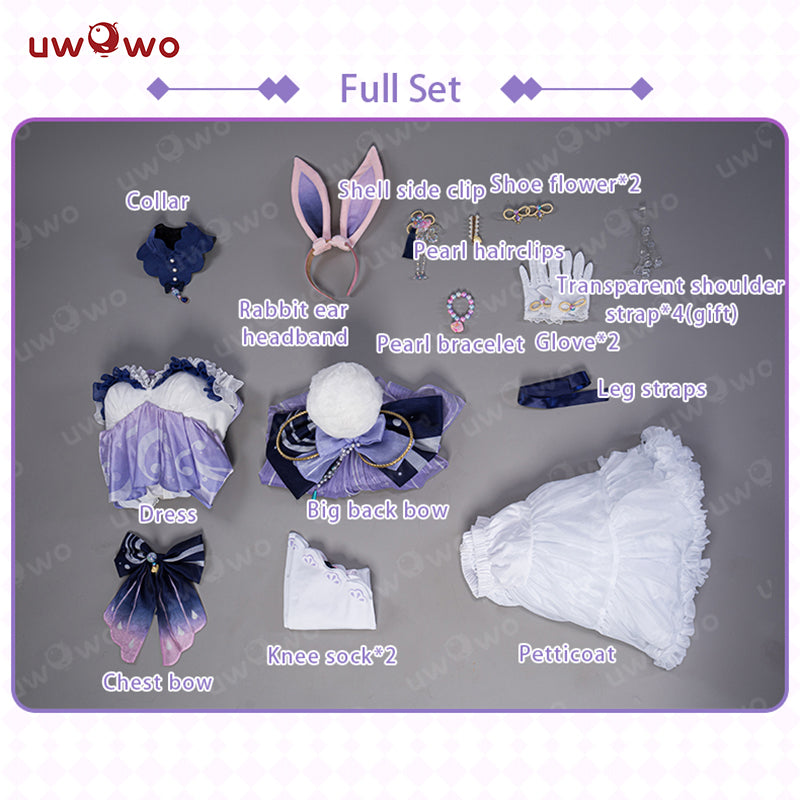 【In Stock】Exclusive Uwowo Genshin Impact Fanart Kokomi Bunny Suit Cute Cosplay Costume - Uwowo Cosplay