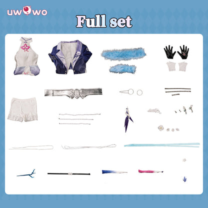 Uwowo Collab Series: Game Honkai: Nexus Anima Bai Mei Cosplay Costume S-XL