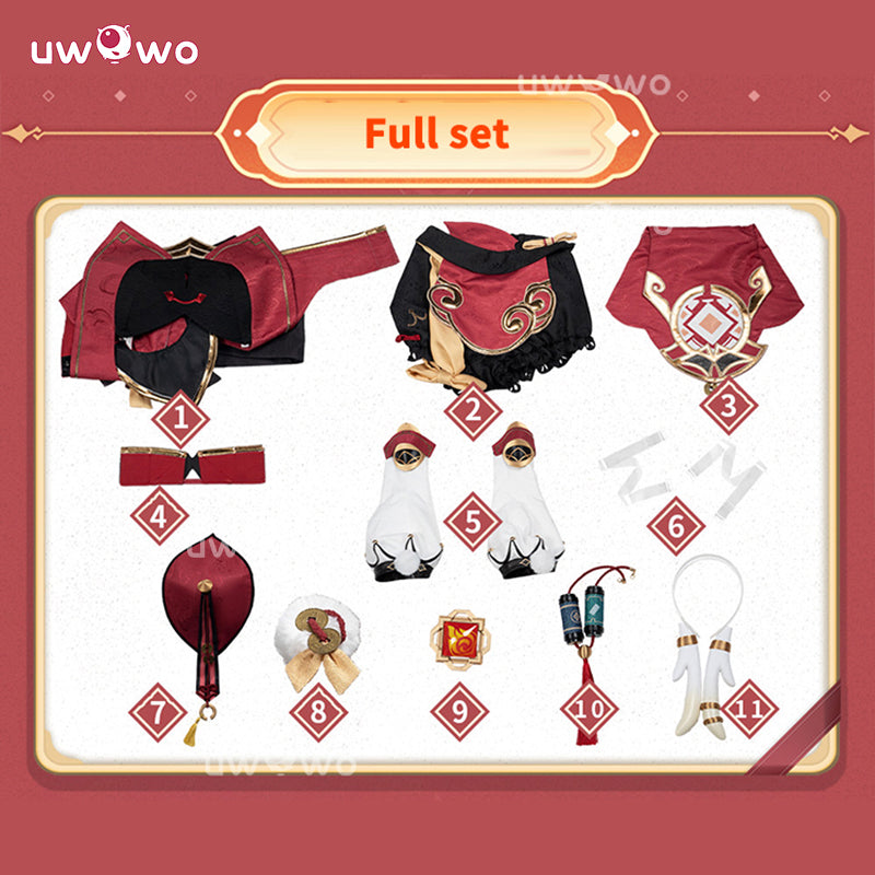 Uwowo Collab Series: Genshin Impact Yanfei Liyue Cosplay Cosutme S-XL
