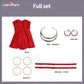 Uwowo Collab Series: Anime Panty Red Dress Panty & Stocking with Garterbelt Cosplay Costume XS-3XL