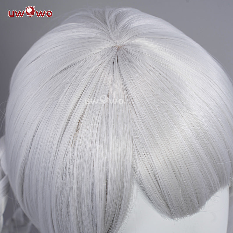 【Pre-sale】Uwowo Nier: Automata Kaine Kainé Reincarnation Divergent Warrior Cosplay Wig Middle Silver Hair