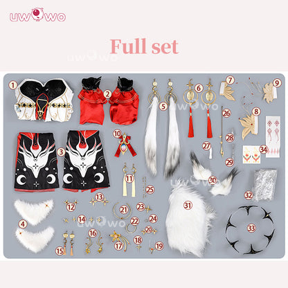 Uwowo Collab Series: Deluxe Game Wuthering Waves WuWa Hsin Cosplay Costume S-XL