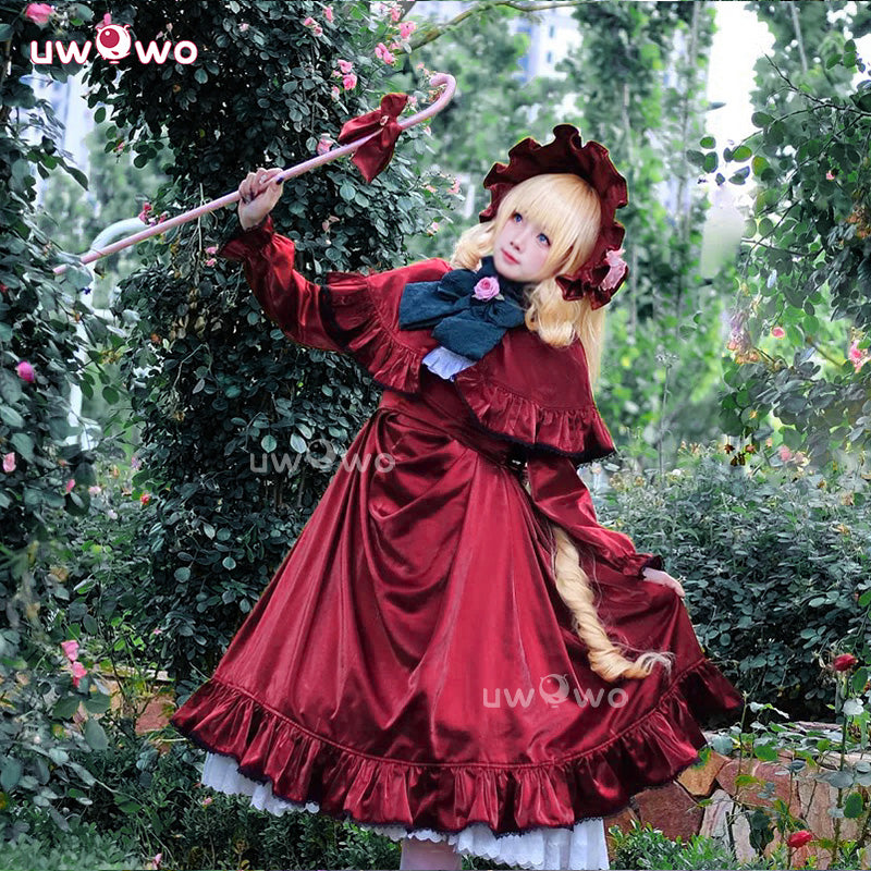 Uwowo Collab Series: Rozen Maiden Shinku Red Velvet Gown Chirstmas Cosplay Costume