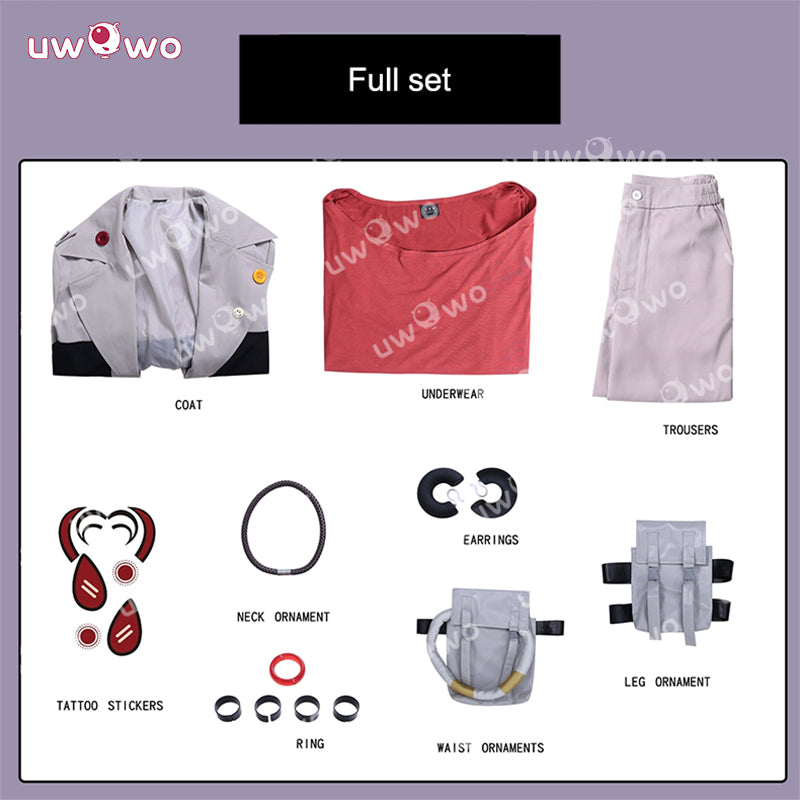 Uwowo Collab Series: Anime Gachiakuta Enjin Cosplay Costume XS-3XL