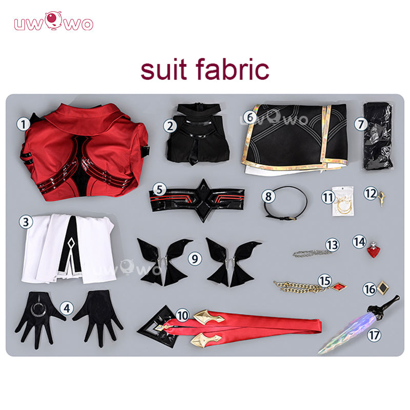 Uwowo Collab Series: Deluxe Game Rin Tohsaka Honkai Star Rail × Fate/stay night Collab Cosplay Costume S-XL