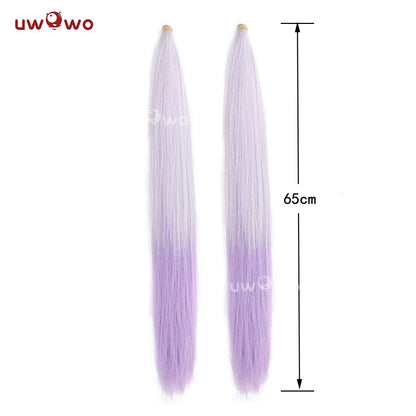 Uwowo Honkai: Star Rail Castorice Cosplay Wig Long Light Purple Hair