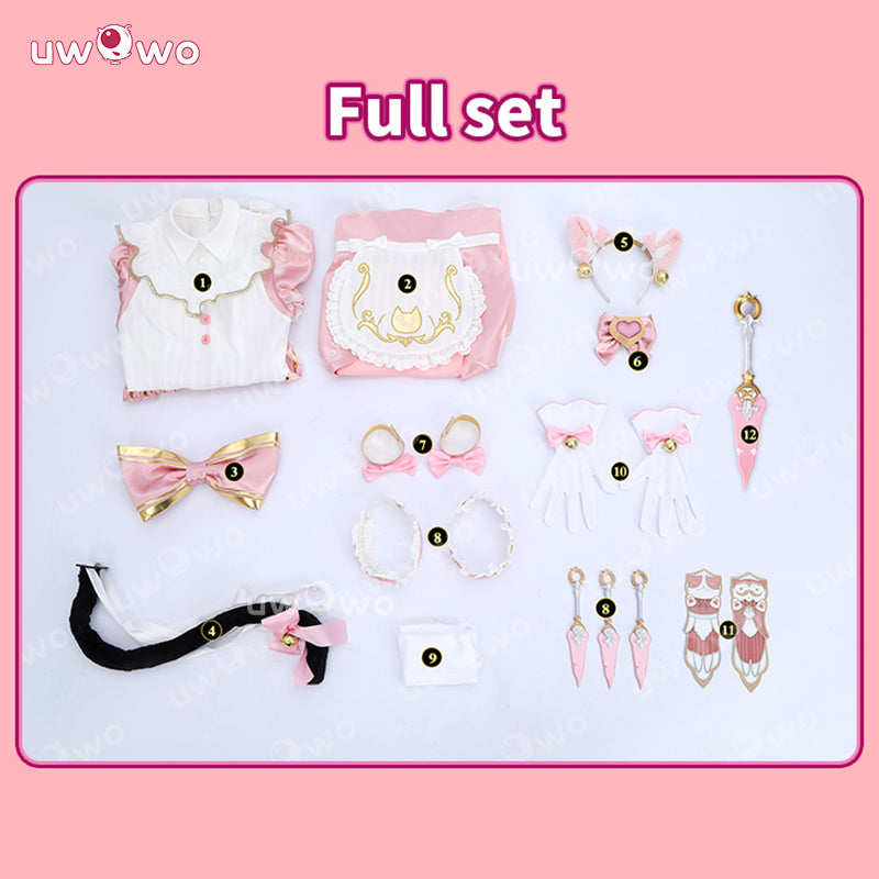 Uwowo Collab Series: Nyan Café Kiriko Cosplay Costume XS-2XL