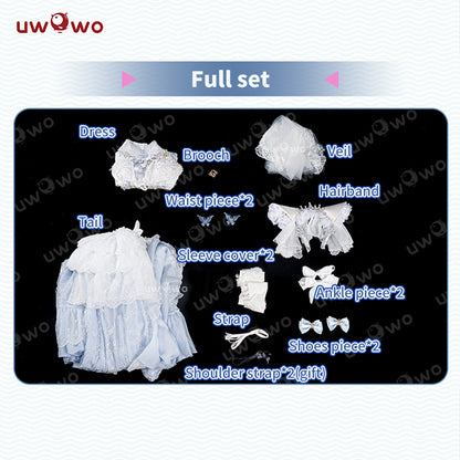 Uwowo Azur Lane Cheshire Oath Wedding Dress Bride Boudoir Cosplay Costume