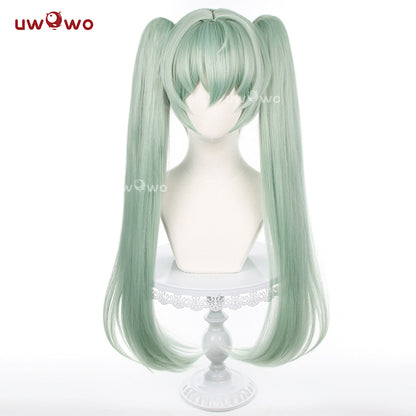 Uwowo Game Zenless Zone Wickes Corin Cosplay Wig Long Green Hair