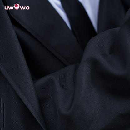 Uwowo Collab Series: Anime Bungou Stray Dogs Dazai Osamu Dark Era Black Suit Cosplay Costume