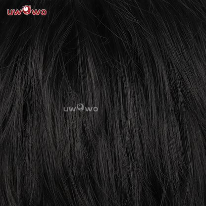 Uwowo Game Genshin Impact Wriothesley Cosplay Wig Black Short Hair