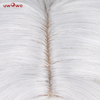 Uwowo Game Identity V IDV Psychologist Everlasting Night Ada Mesmer Costume Wig Long Grey Hair