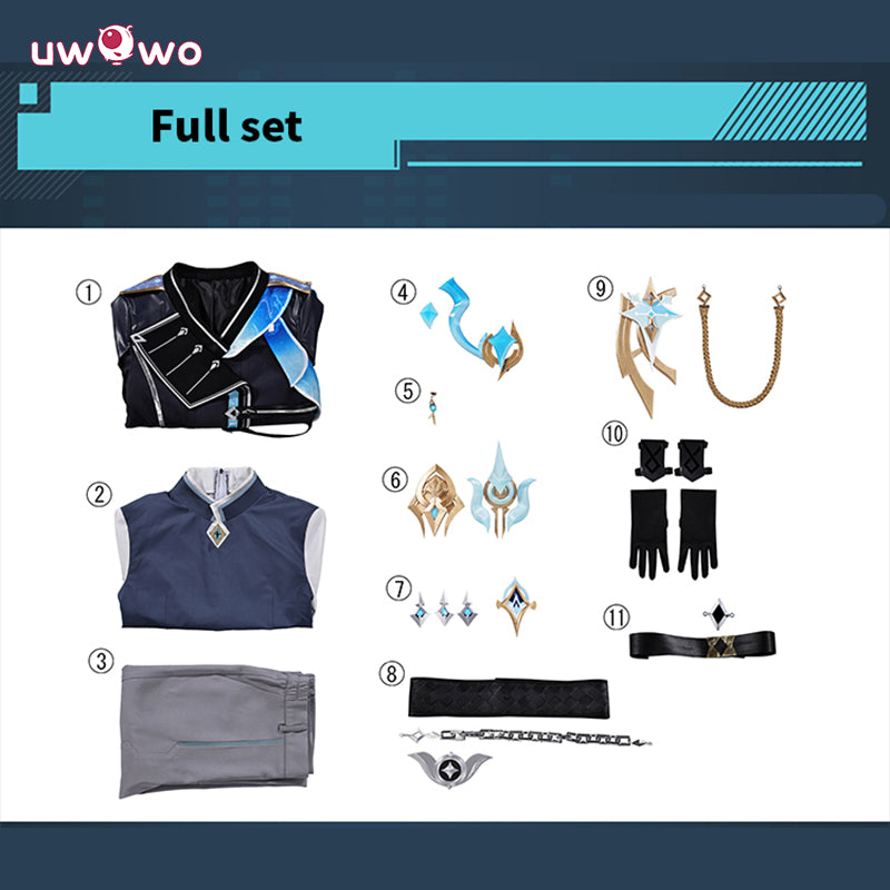Uwowo Collab Series: Genshin Impact  Aether Night Hunt In Snow Cosplay Costume