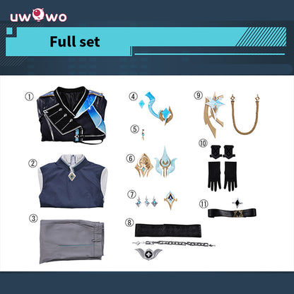 Uwowo Collab Series: Genshin Impact  Aether Night Hunt In Snow Cosplay Costume