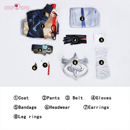 [Last Batch] Uwowo Collab Series: Honkai Star Rail Blade Stellaron Hunter HSR Cosplay Costume