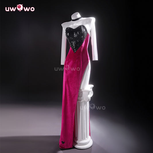 Uwowo Collab Series: Angel Dust Hazbin Hotel  Season 2 Dress Velvet Gown Cosplay Costume XS-3XL