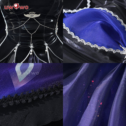 S-3XL INSTOCK-Uwowo Game Honkai Star Rail Robin Black Dress Cosplay Costume