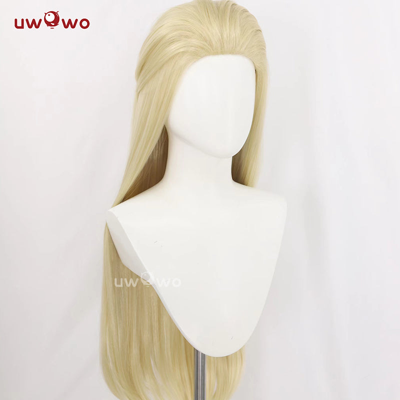 Uwowo League of Legends/LOL: Coven Evelynn Cosplay Wig Long Yellow Hair